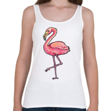 PRINTFASHION Flamingó vízfesték - Női atléta - Fehér