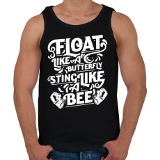 PRINTFASHION Float like a butterfly - Férfi atléta - Fekete