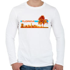 PRINTFASHION Florida - Férfi hosszú ujjú póló - Fehér