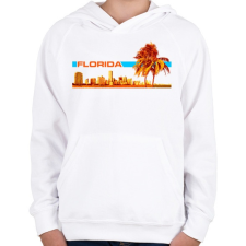 PRINTFASHION Florida - Gyerek kapucnis pulóver - Fehér gyerek pulóver, kardigán