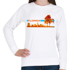 PRINTFASHION Florida - Női pulóver - Fehér női pulóver, kardigán
