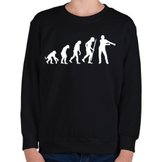 PRINTFASHION Floss dance evolúció - Gyerek pulóver - Fekete