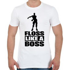 PRINTFASHION Floss Like A Boss - Férfi póló - Fehér