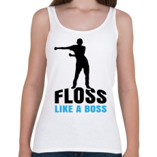 PRINTFASHION Floss like a boss - táncos - Női atléta - Fehér