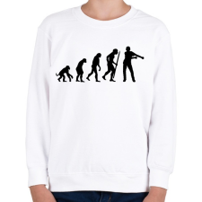 PRINTFASHION Floss tánc evolúció - Gyerek pulóver - Fehér gyerek pulóver, kardigán
