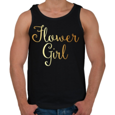 PRINTFASHION Flower girl - Férfi atléta - Fekete