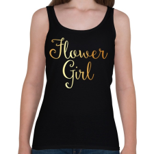 PRINTFASHION Flower girl - Női atléta - Fekete női trikó