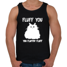 PRINTFASHION Fluffin fluff - Férfi atléta - Fekete atléta, trikó