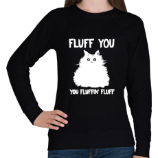 PRINTFASHION Fluffin fluff - Női pulóver - Fekete