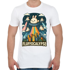 PRINTFASHION Fluffocalypse - Férfi póló - Fehér