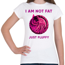 PRINTFASHION Fluffy cat - Női póló - Fehér női póló