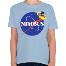 PRINTFASHION Flyin Nimbus - Gyerek póló - Világoskék gyerek póló