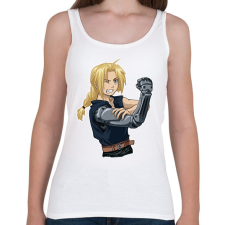 PRINTFASHION FMA: Brotherhood - Edward Elric - Női atléta - Fehér női trikó
