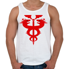 PRINTFASHION FMA logo - Férfi atléta - Fehér atléta, trikó