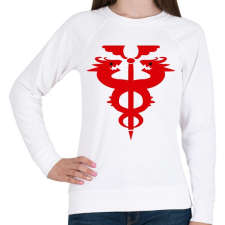 PRINTFASHION FMA logo - Női pulóver - Fehér női pulóver, kardigán