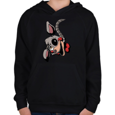 PRINTFASHION FNAF #2 - Gyerek kapucnis pulóver - Fekete