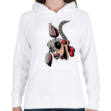 PRINTFASHION FNAF #2 - Női kapucnis pulóver - Fehér női pulóver, kardigán