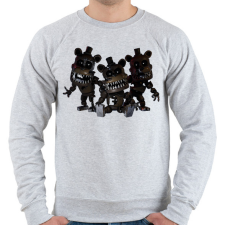 PRINTFASHION Fnaf - Férfi pulóver - Sport szürke férfi pulóver, kardigán