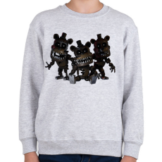 PRINTFASHION Fnaf - Gyerek pulóver - Sport szürke