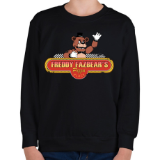 PRINTFASHION fnaf logó (kopott) - Gyerek pulóver - Fekete