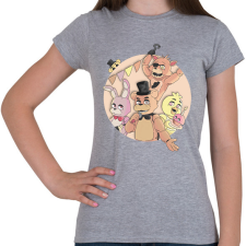 PRINTFASHION Fnaf pasztell színek - Női póló - Sport szürke női póló