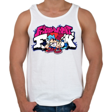 PRINTFASHION FNF - Férfi atléta - Fehér atléta, trikó