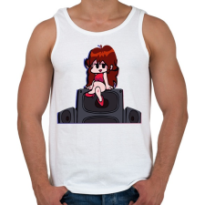 PRINTFASHION FNF - Férfi atléta - Fehér atléta, trikó