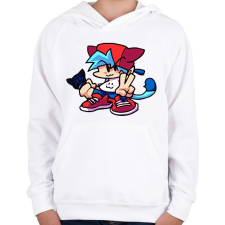 PRINTFASHION FNF - Gyerek kapucnis pulóver - Fehér gyerek pulóver, kardigán