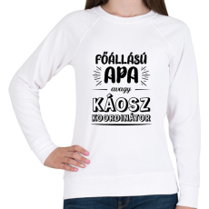 PRINTFASHION Főállású apa - Női pulóver - Fehér