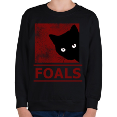 PRINTFASHION FOALS BLACK CAT - Gyerek pulóver - Fekete
