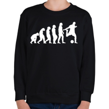 PRINTFASHION Foci Evolúció - Gyerek pulóver - Fekete gyerek pulóver, kardigán