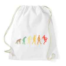 PRINTFASHION Foci Evolúció - Sportzsák, Tornazsák - Fehér tornazsák