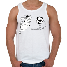 PRINTFASHION Foci - Férfi atléta - Fehér