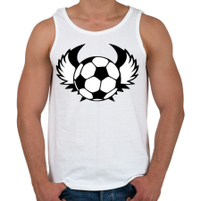 PRINTFASHION Foci - Férfi atléta - Fehér atléta, trikó