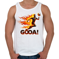 PRINTFASHION Foci - Férfi atléta - Fehér