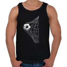 PRINTFASHION Foci - Férfi atléta - Fekete atléta, trikó