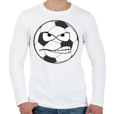 PRINTFASHION Foci - Férfi hosszú ujjú póló - Fehér férfi póló