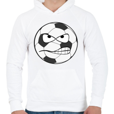 PRINTFASHION Foci - Férfi kapucnis pulóver - Fehér férfi pulóver, kardigán