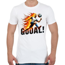 PRINTFASHION Foci - Férfi póló - Fehér férfi póló