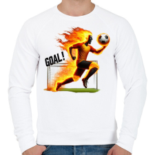 PRINTFASHION Foci - Férfi pulóver - Fehér férfi pulóver, kardigán