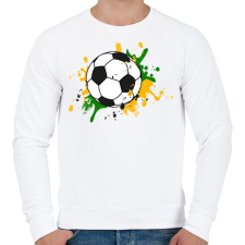 PRINTFASHION Foci - Férfi pulóver - Fehér férfi pulóver, kardigán