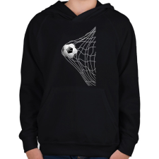 PRINTFASHION Foci - Gyerek kapucnis pulóver - Fekete gyerek pulóver, kardigán