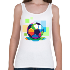 PRINTFASHION Foci labda - Női atléta - Fehér