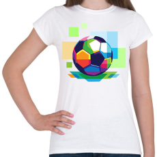 PRINTFASHION Foci labda - Női póló - Fehér