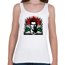 PRINTFASHION Foci - Női atléta - Fehér női trikó