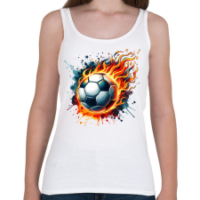 PRINTFASHION foci - Női atléta - Fehér női trikó