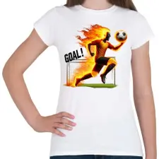 PRINTFASHION Foci - Női póló - Fehér női póló