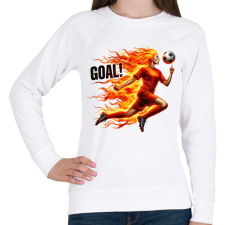 PRINTFASHION Foci - Női pulóver - Fehér női pulóver, kardigán