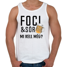 PRINTFASHION Foci Sör - Férfi atléta - Fehér