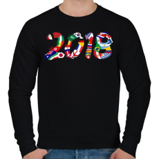 PRINTFASHION Foci VB 2018 - Férfi pulóver - Fekete